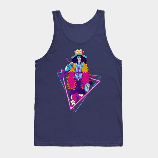 one piece anime Brook Tank Top by mounier